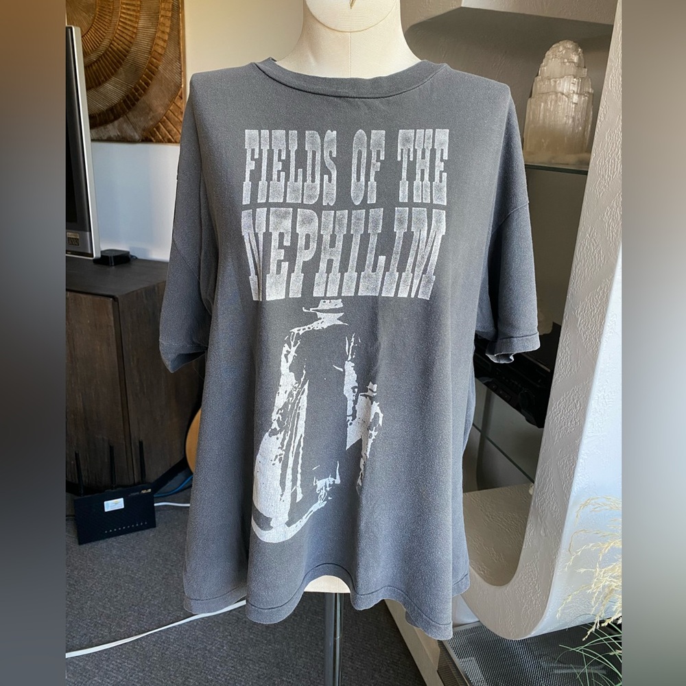 SOLD Vintage RARE Fields of the Nephilim T Shirt goth sisters of mercy metal